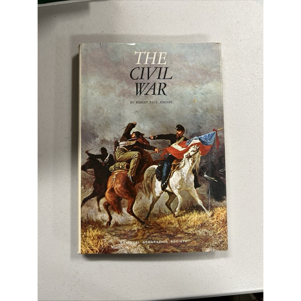 Vintage 1969 Book The Civil War by Robert Paul Jordan: National Geographic + MAP